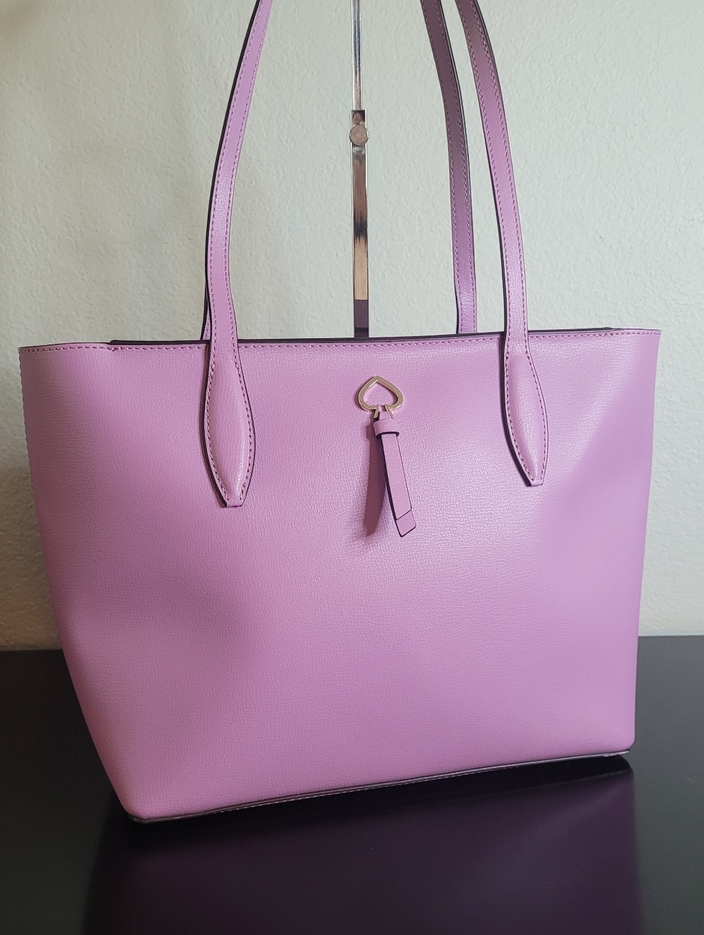 Kate Spade Adel Large Purple Leather Tote Bag